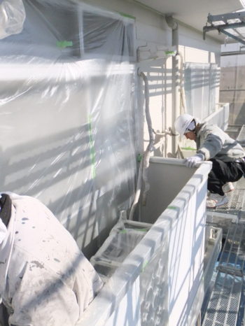 大東建託　塗装　羽島市