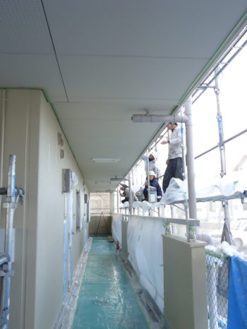 岐阜　羽島　　アパート塗装