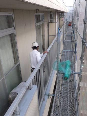 岐阜県羽島市　アパート塗装工事
