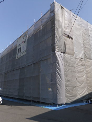 岐阜県羽島市　アパート塗装工事