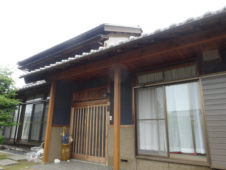   羽島市　和風の家　H様　　外壁塗装、軒樋交換リフォーム