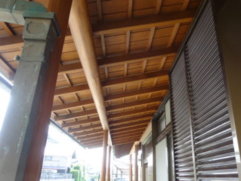 軒裏キシラデコール塗装