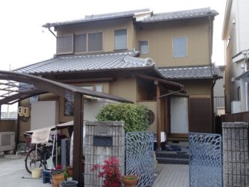 羽島市　和風の家　S様　　外壁塗装工事