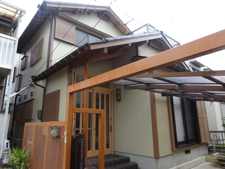   一宮市奥町（愛知）Ｎ様　和風のお家 外装リフォーム　（有）ペンテック